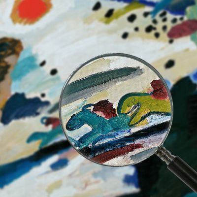 Romantic Landscape Wassily Kandinsky wk200 canvas print