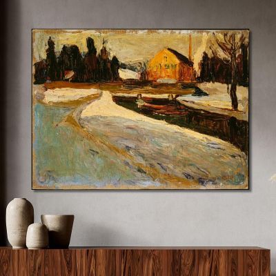 Schwabing Winter Sun 1901 Wassily Kandinsky wk205 canvas print 