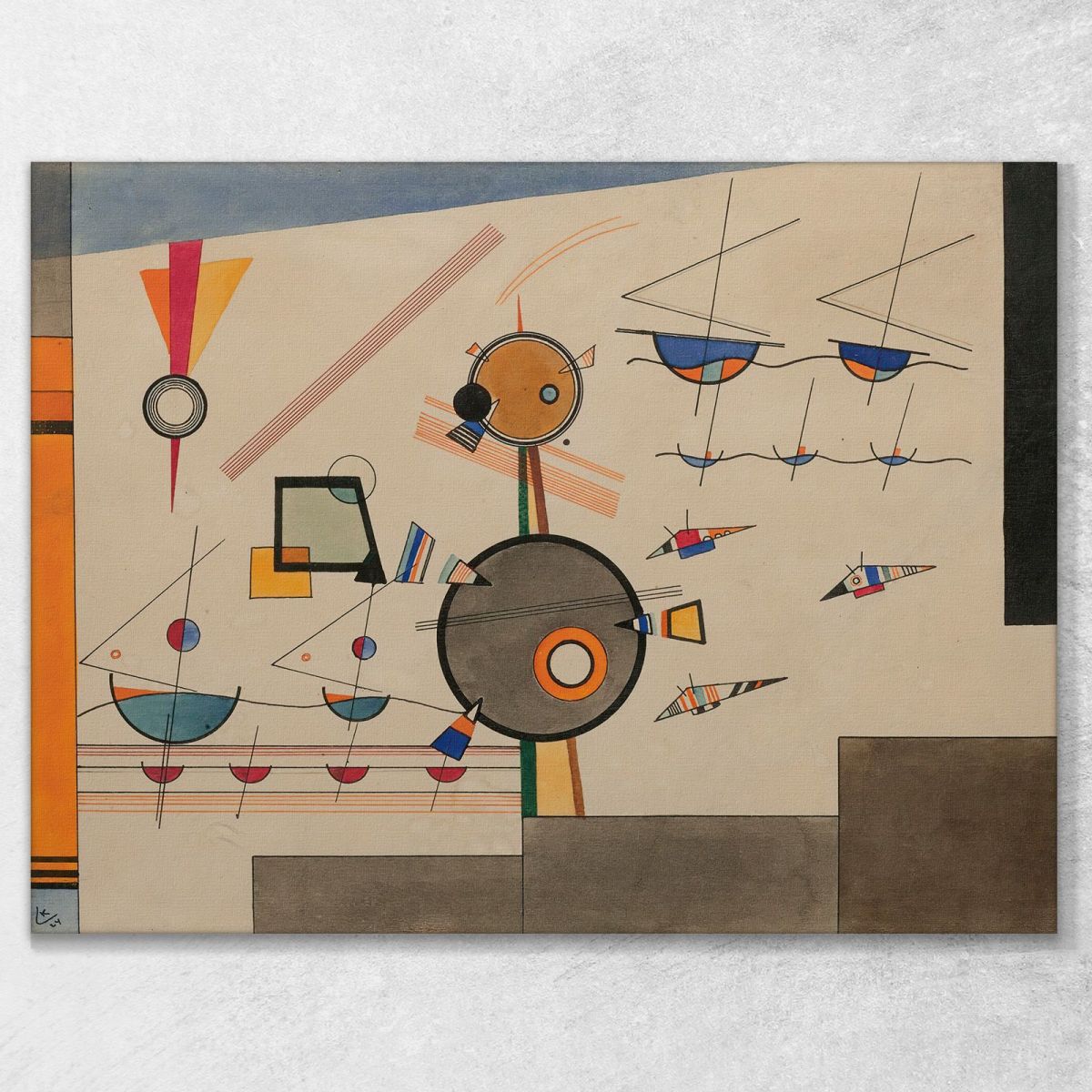 Floating Wassily Kandinsky wk206 canvas print 