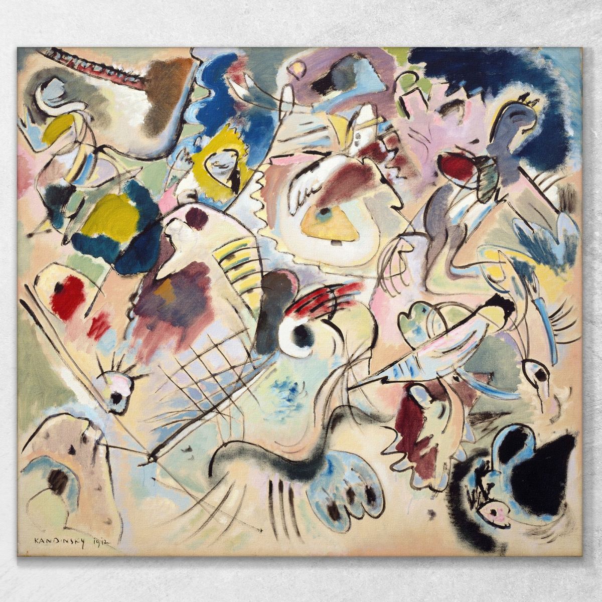 Sketch 160A Wassily Kandinsky wk209 canvas print 
