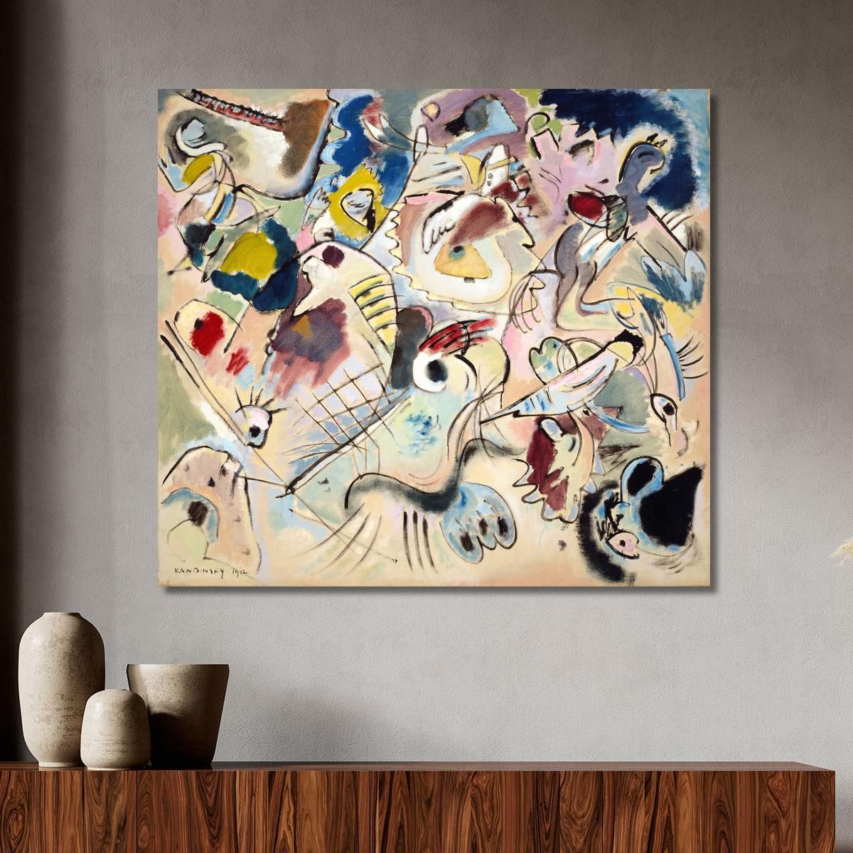 Sketch 160A Wassily Kandinsky wk209 canvas print 