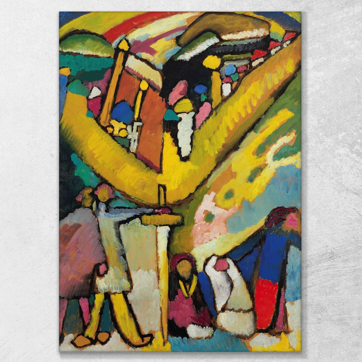 Study For Improvisation 8 1909 Wassily Kandinsky wk223 canvas print 