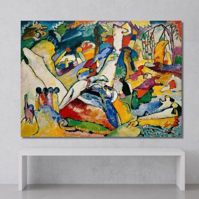 Study To Composition Il Wassily Kandinsky wk226 canvas print 