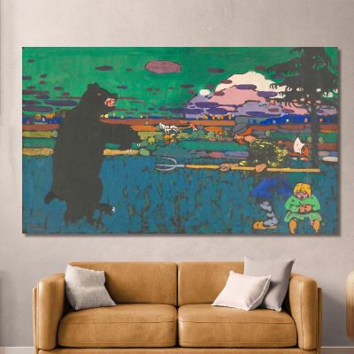 The Bear Wassily Kandinsky wk229 canvas print 