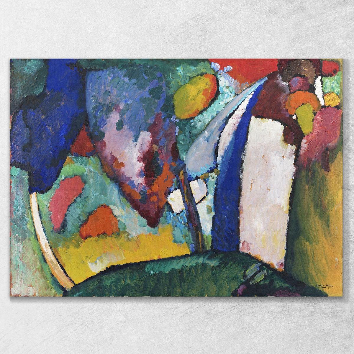 The Waterfall Wassily Kandinsky wk233 canvas print 