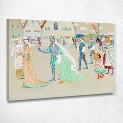 The Young Couple Wassily Kandinsky wk234 canvas print 