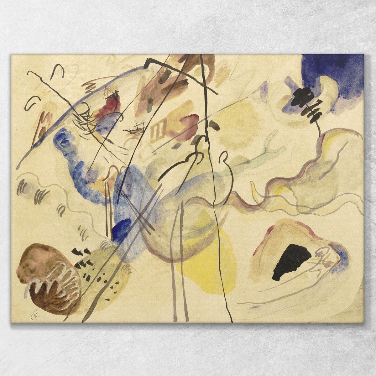 Untitled Improvisation Wassily Kandinsky wk240 canvas print 