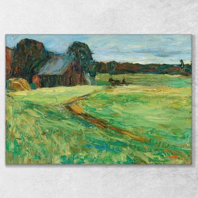 Vasilevskoë Barn With Pony Wassily Kandinsky wk249 canvas print 