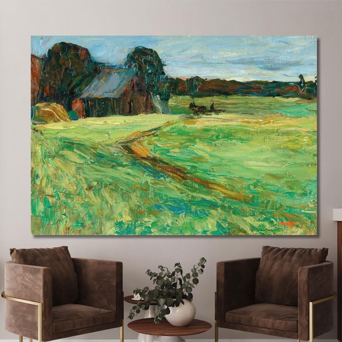 Vasilevskoë Barn With Pony Wassily Kandinsky wk249 canvas print 
