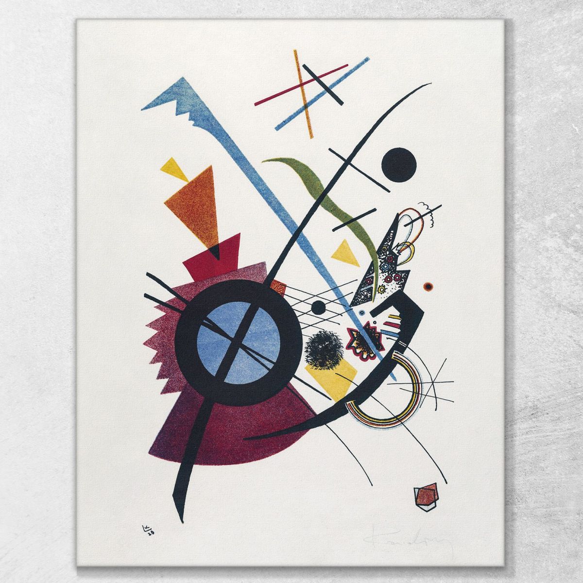 Violet Wassily Kandinsky wk250 canvas print 