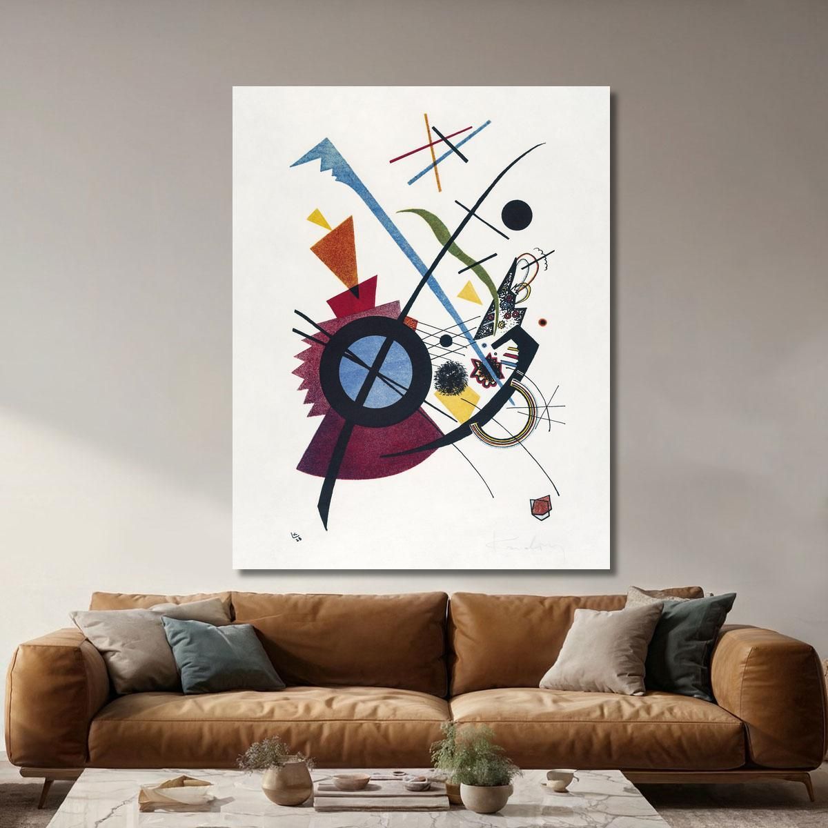 Violet Wassily Kandinsky wk250 canvas print 