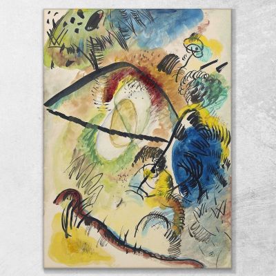 Watercolor Ix With Black Lines Wassily Kandinsky wk251 canvas print 