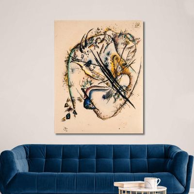 Watercolour With Seven Strokes Wassily Kandinsky wk252 canvas print 