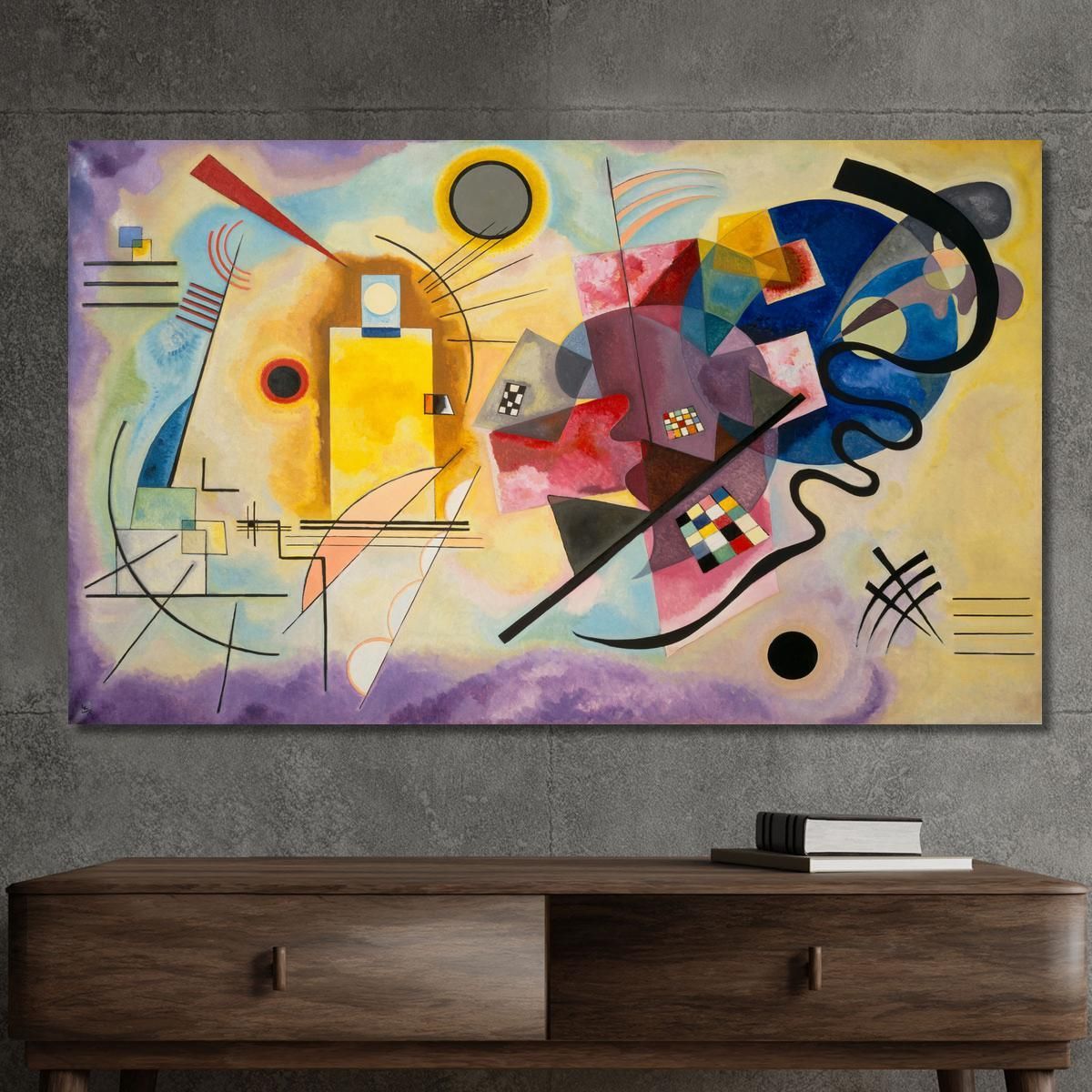 Yellow Red Blue Wassily Kandinsky wk258 canvas print 