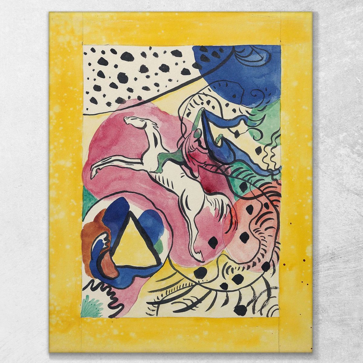 Design For The Cover Of The Almanac The Blue Rider 2 Wassily Kandinsky wk263 canvas print 