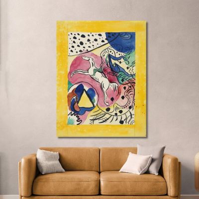 Design For The Cover Of The Almanac The Blue Rider 2 Wassily Kandinsky wk263 canvas print 