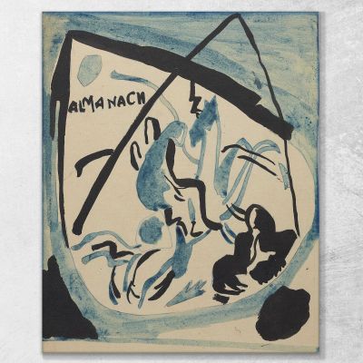 Design For The Cover Of The Almanac The Blue Rider Vii Wassily Kandinsky wk267 canvas print 