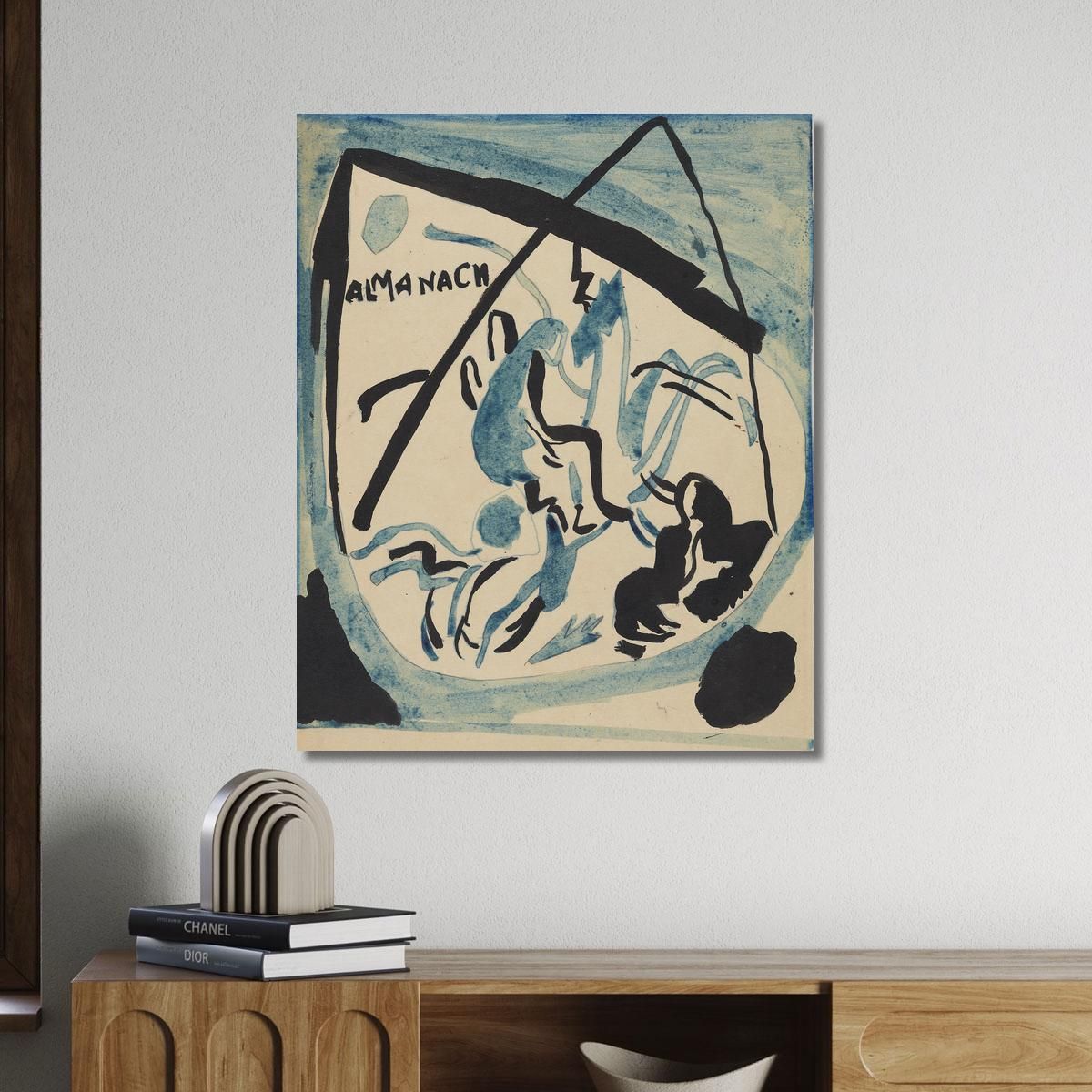 Design For The Cover Of The Almanac The Blue Rider Vii Wassily Kandinsky wk267 canvas print 