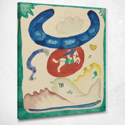 Design For The Cover Of The Almanac The Blue Rider Viii Wassily Kandinsky wk268 canvas print 