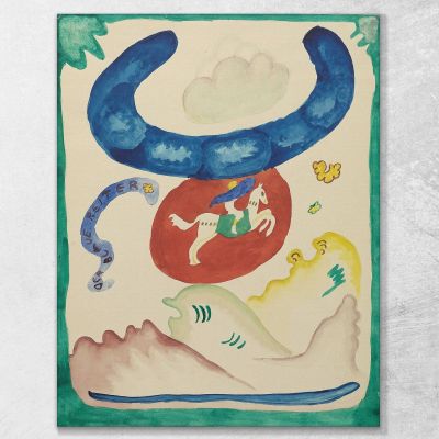 Design For The Cover Of The Almanac The Blue Rider Viii Wassily Kandinsky wk268 canvas print 