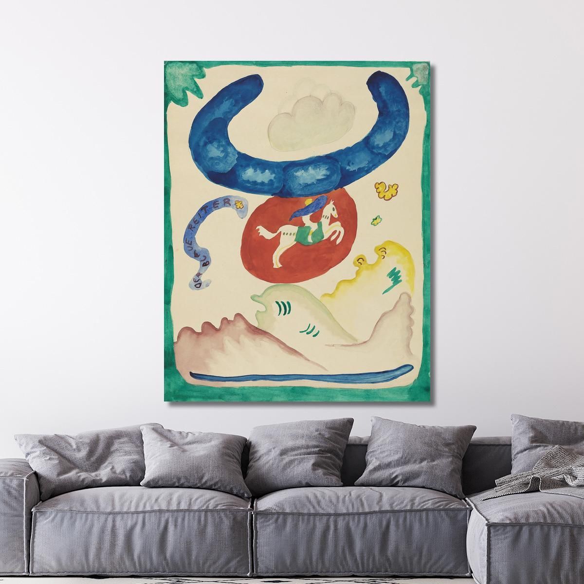 Design For The Cover Of The Almanac The Blue Rider Viii Wassily Kandinsky wk268 canvas print 