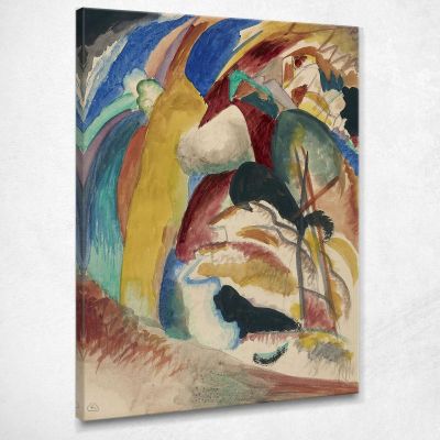 Draft For Picture With White Form Wassily Kandinsky wk278 canvas print 