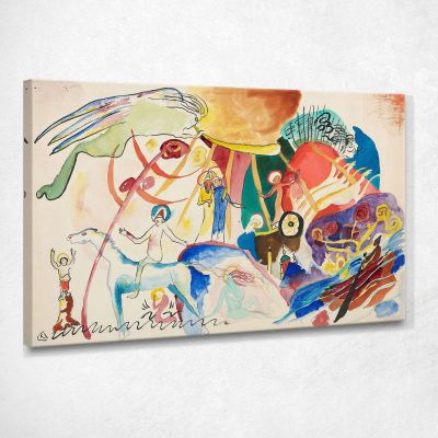 Design For All Saints Day Ii Composition With Saints Wassily Kandinsky wk282 canvas print 