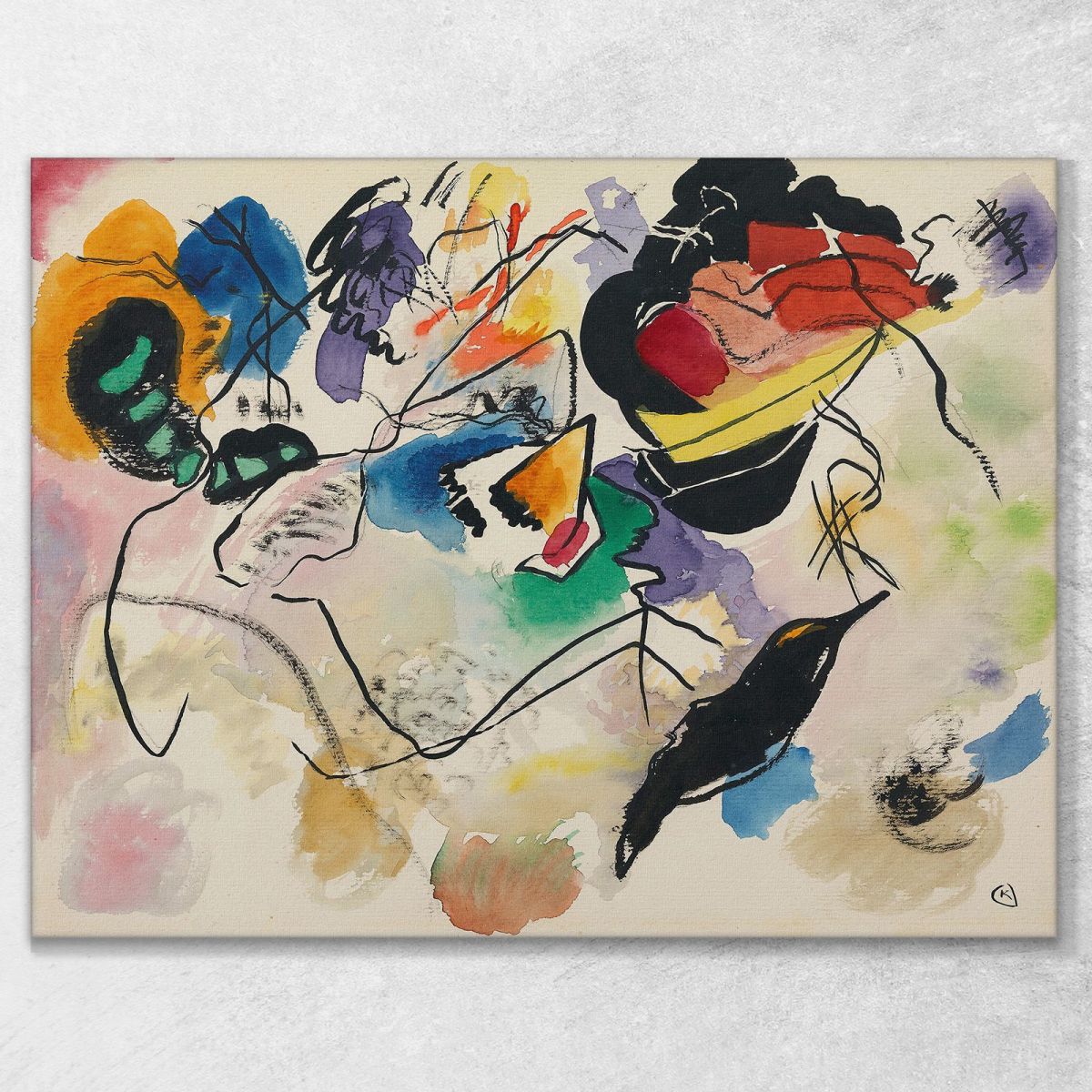 Draft For Composition Vii Wassily Kandinsky wk284 canvas print 