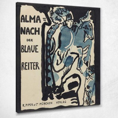 Final Design For The Cover Of The Almanac The Blue Rider Wassily Kandinsky wk285 canvas print 