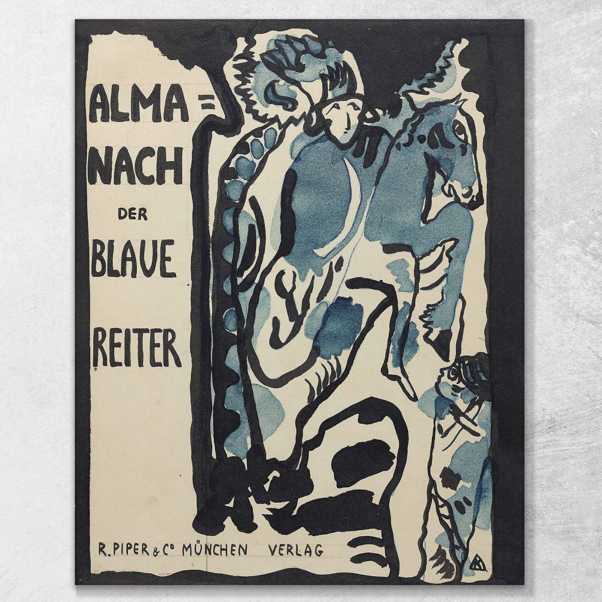 Final Design For The Cover Of The Almanac The Blue Rider Wassily Kandinsky wk285 canvas print 