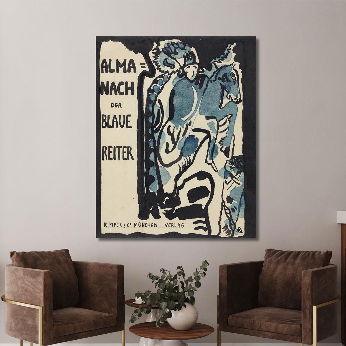 Final Design For The Cover Of The Almanac The Blue Rider Wassily Kandinsky wk285 canvas print 