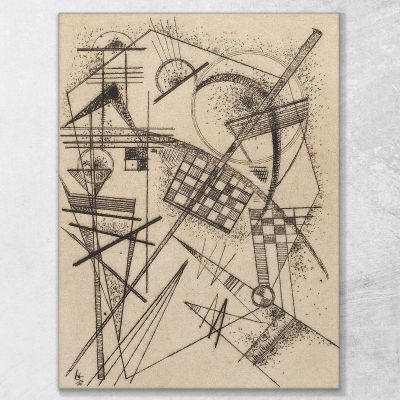 Etching For The German Art Community Wassily Kandinsky wk287 canvas print 