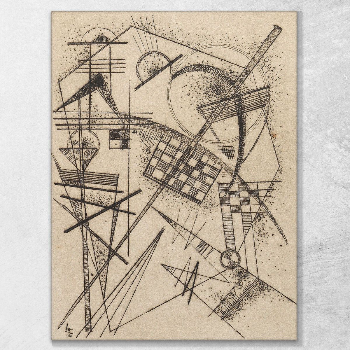 Etching For The German Art Community Wassily Kandinsky wk287 canvas print 