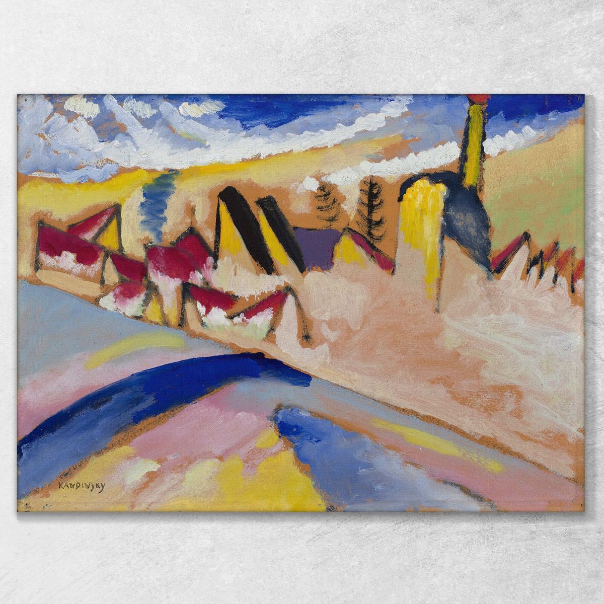 Study For Winter No. Ii Wassily Kandinsky wk288 canvas print 