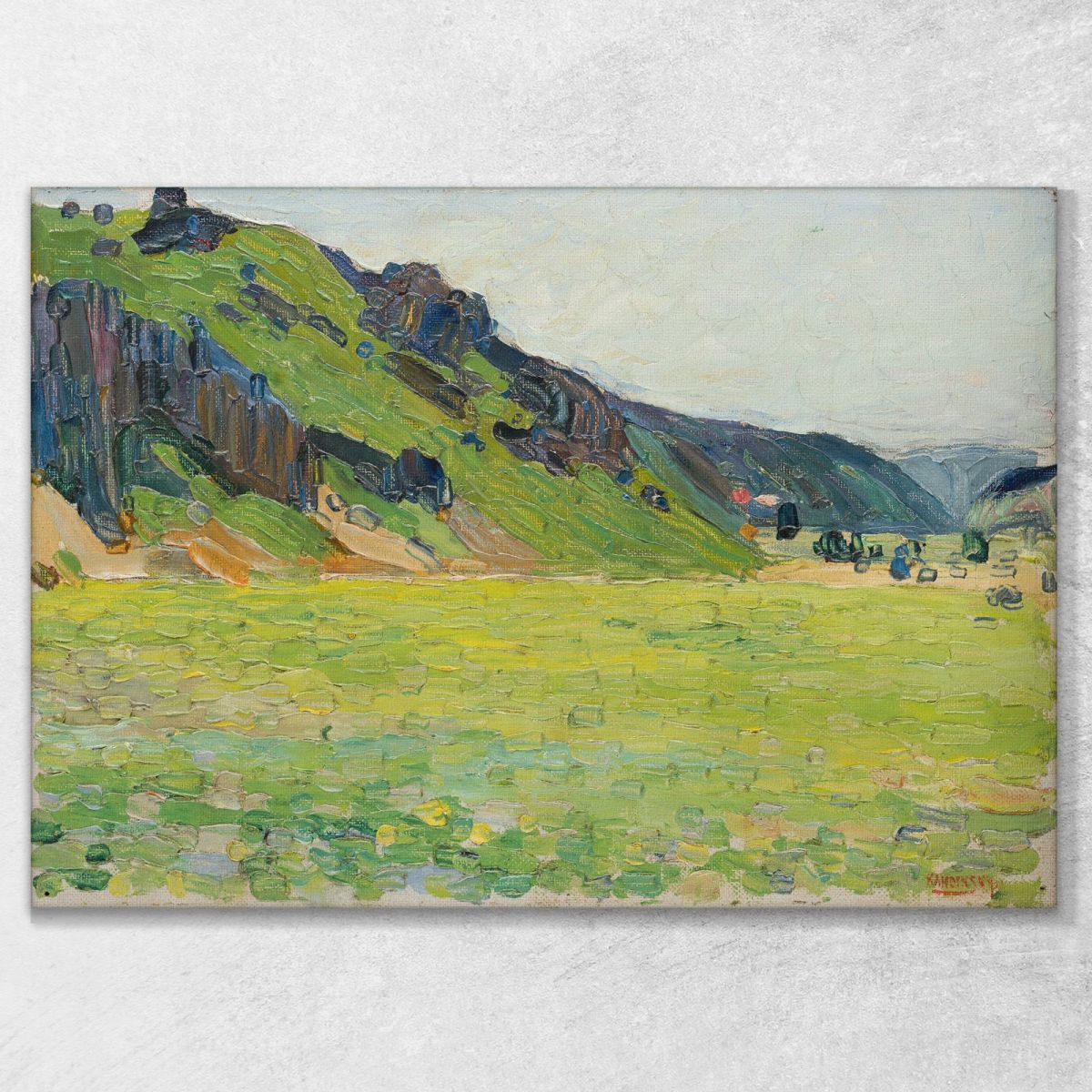 Kallmünz Light Green Mountains Wassily Kandinsky wk292 canvas print 