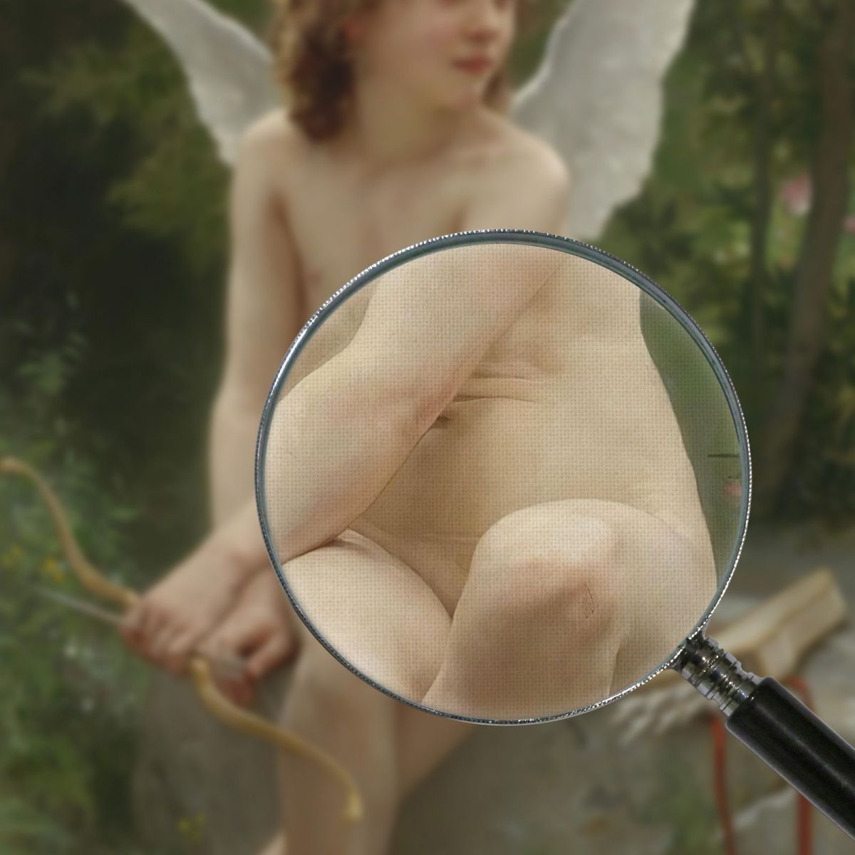 Love On The Lookout William Bouguereau wbg11 canvas print