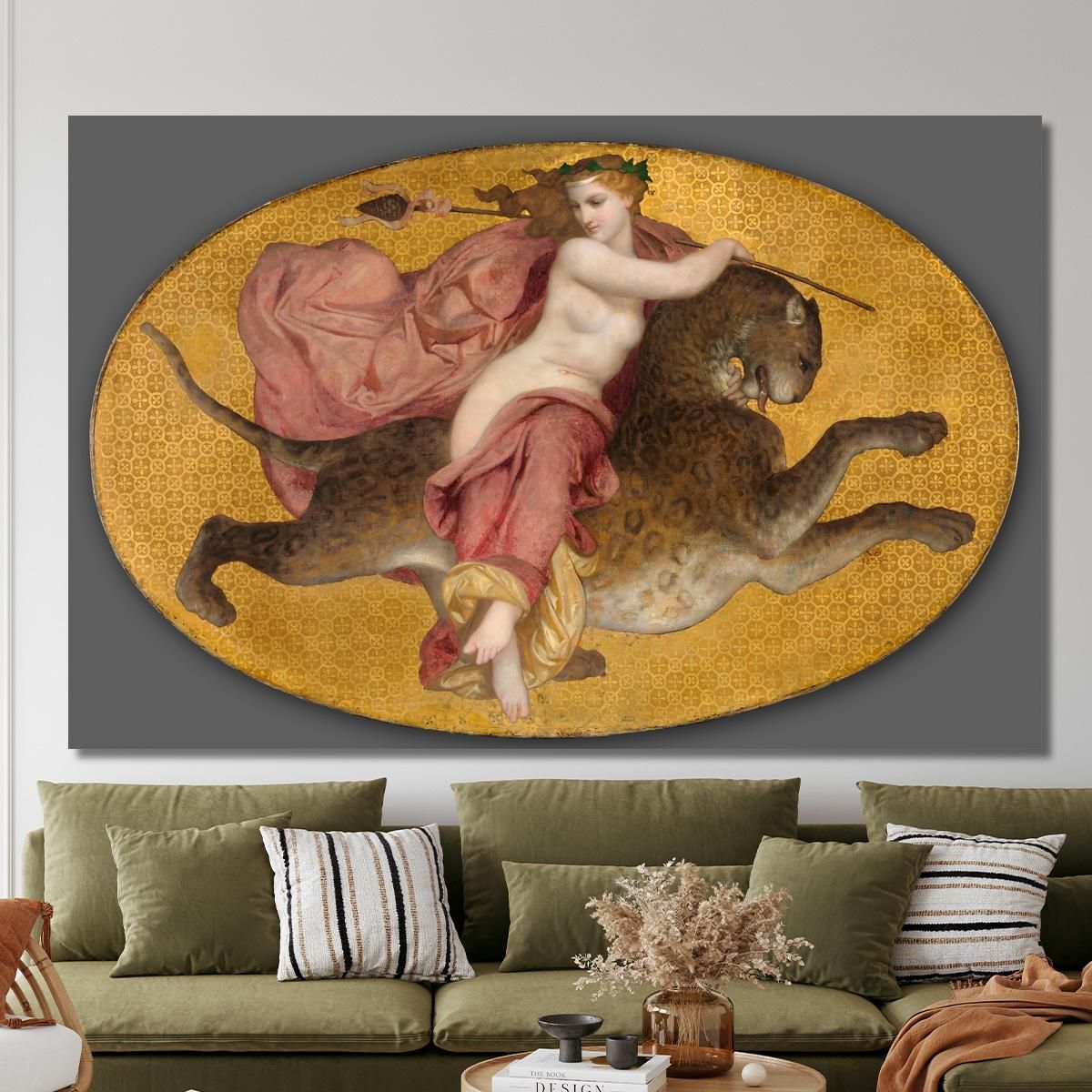 Bacchante On A Panther William Bouguereau wbg16 canvas print 