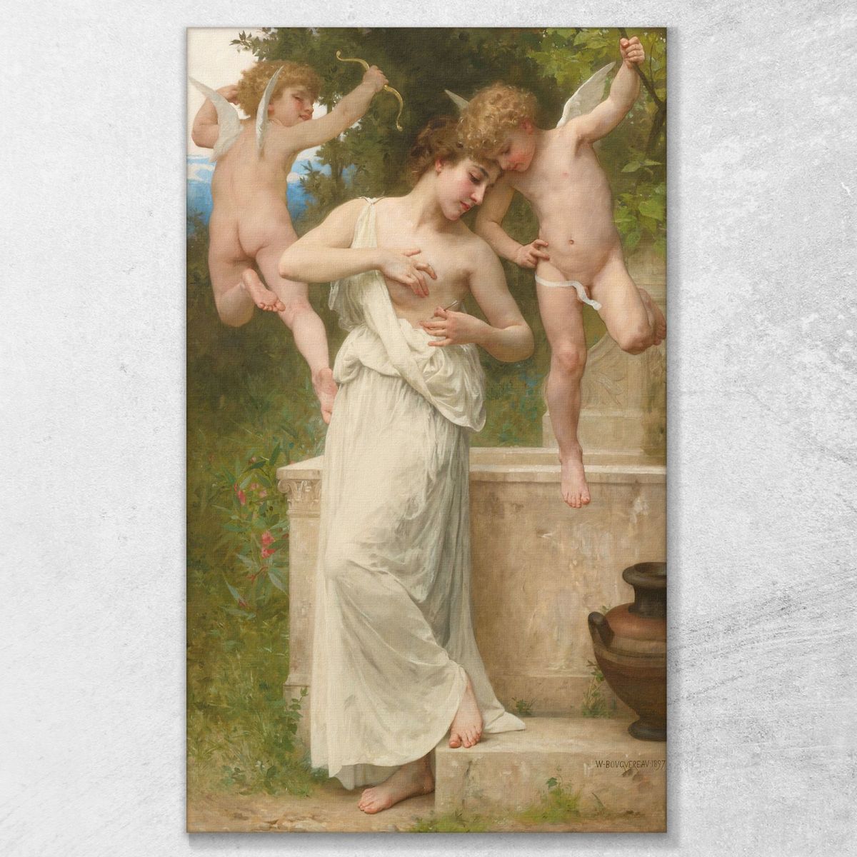Love Wounds William Bouguereau wbg22 canvas print 