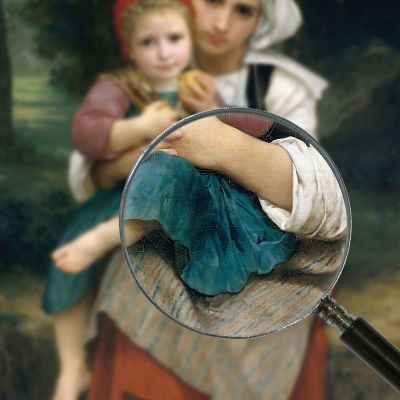 Breton Brother And Sister William Bouguereau wbg24 canvas print