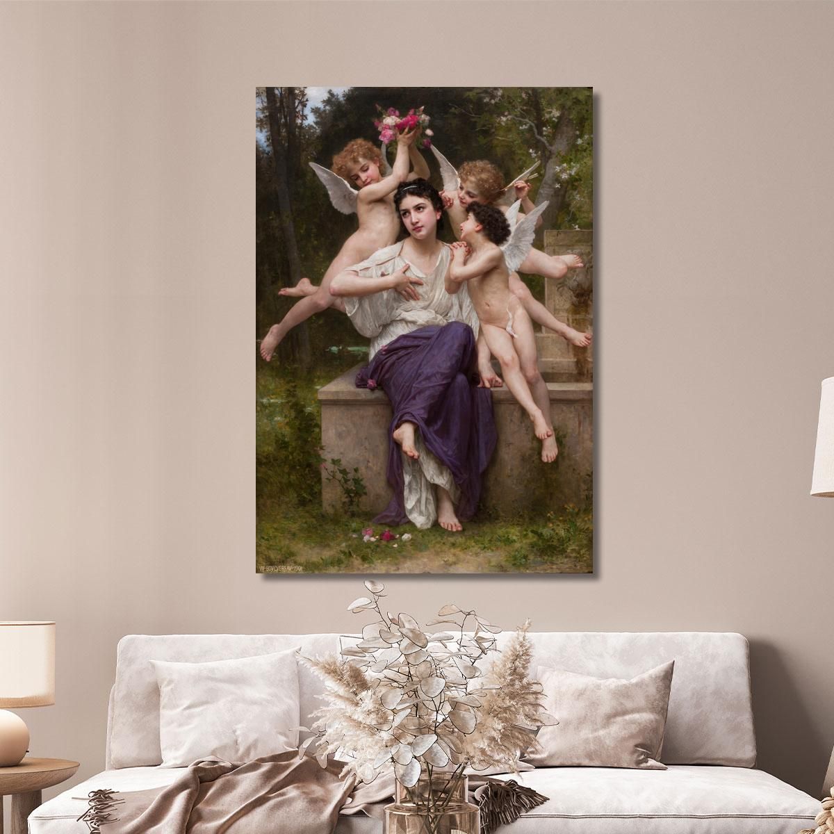 Dream Of Spring Dream Of Spring William Bouguereau wbg32 canvas print 