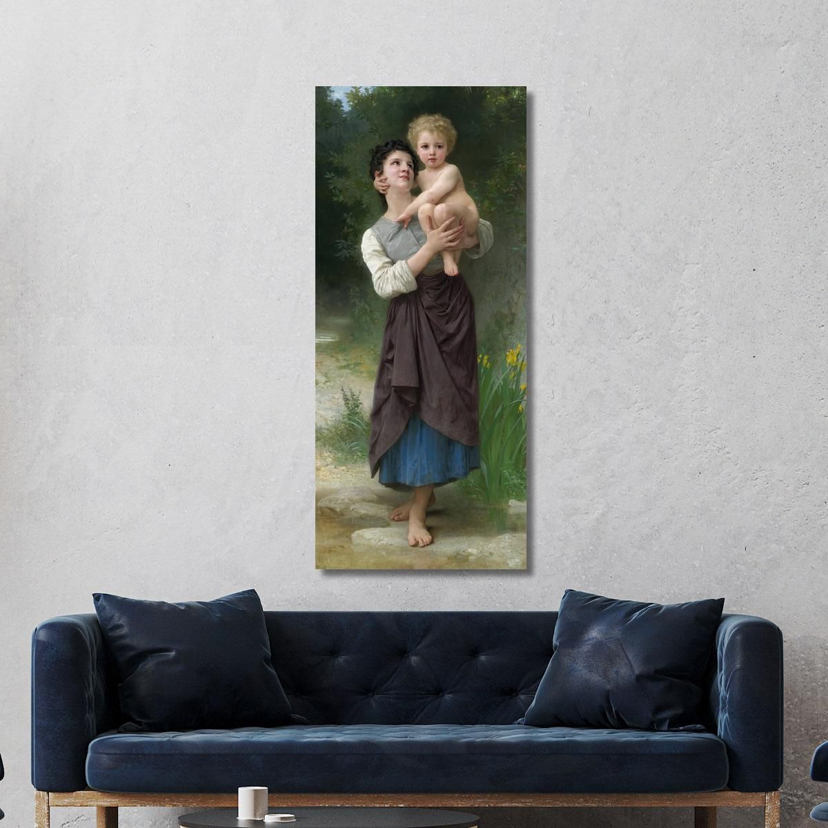 Sibling William Bouguereau wbg43 canvas print 