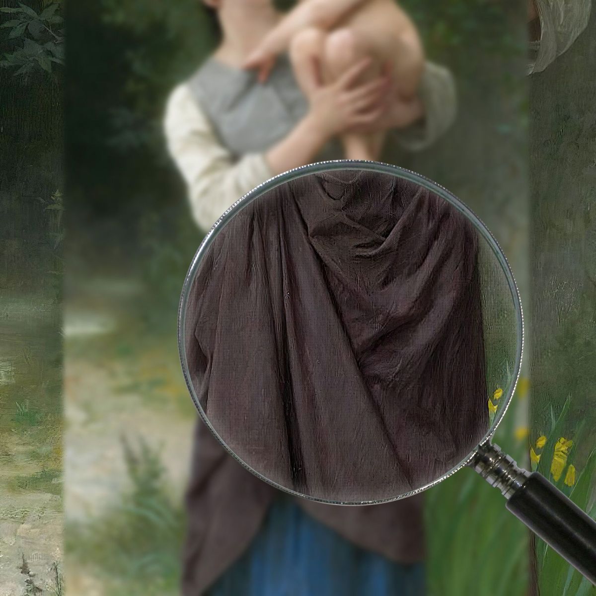 Sibling William Bouguereau wbg43 canvas print