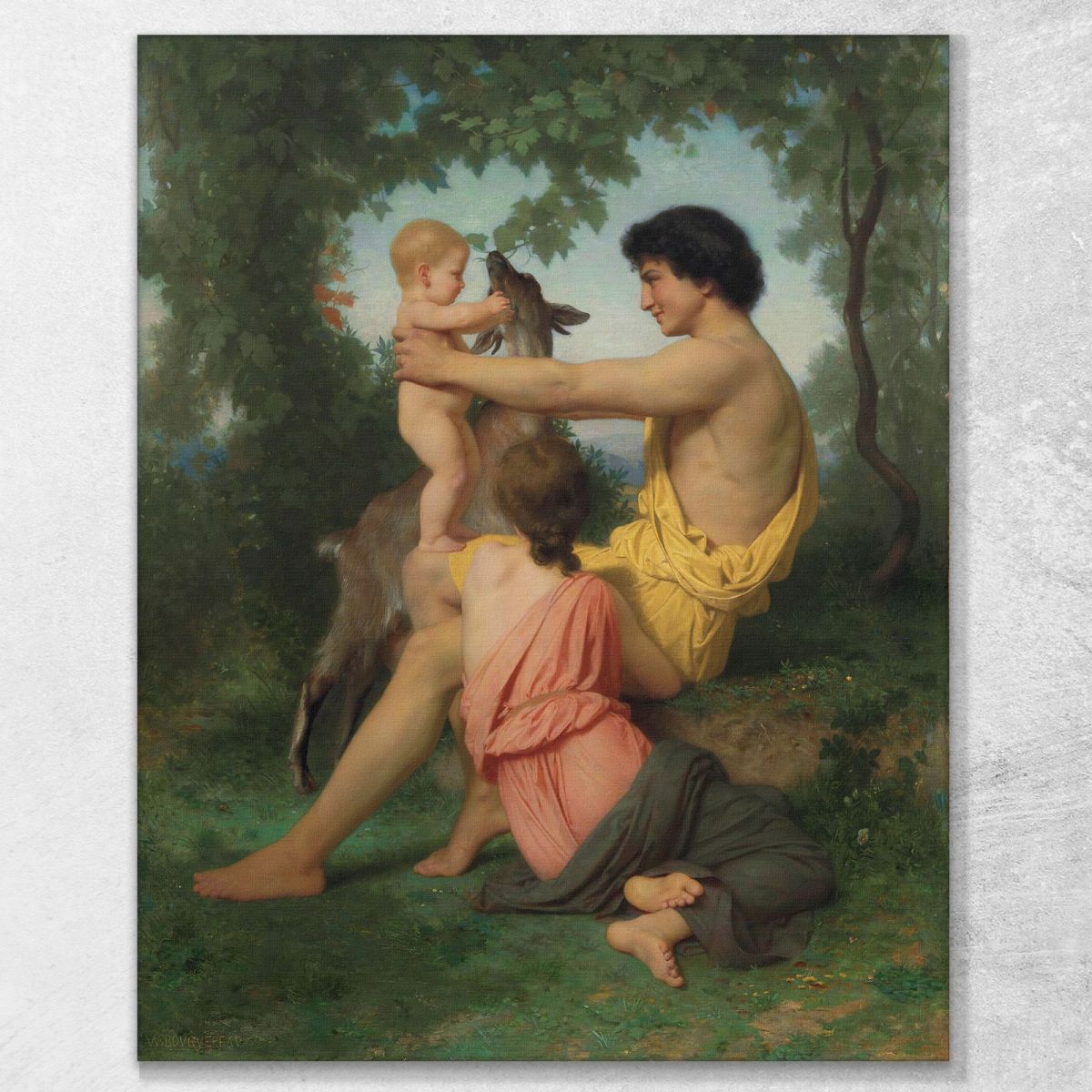 Ancient Family Idyll William Bouguereau wbg47 canvas print 