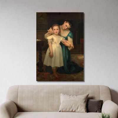 Indoors William Bouguereau wbg48 canvas print 