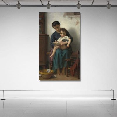 The Big Sister William Bouguereau wbg63 canvas print 