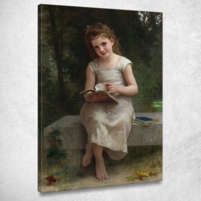 The Reading Light William Bouguereau wbg66 canvas print 