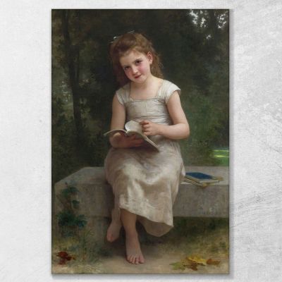 The Reading Light William Bouguereau wbg66 canvas print 