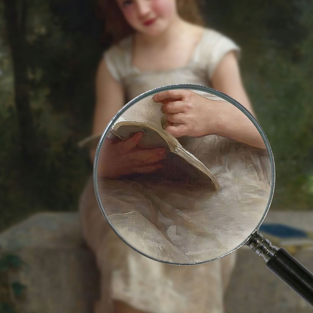 The Reading Light William Bouguereau wbg66 canvas print