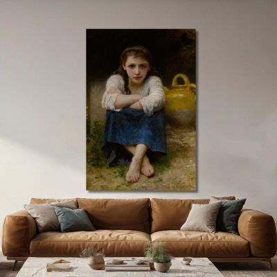 The Serious William Bouguereau wbg73 canvas print 