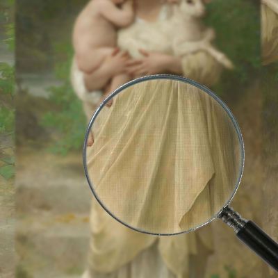 The Lambs William Bouguereau wbg95 canvas print